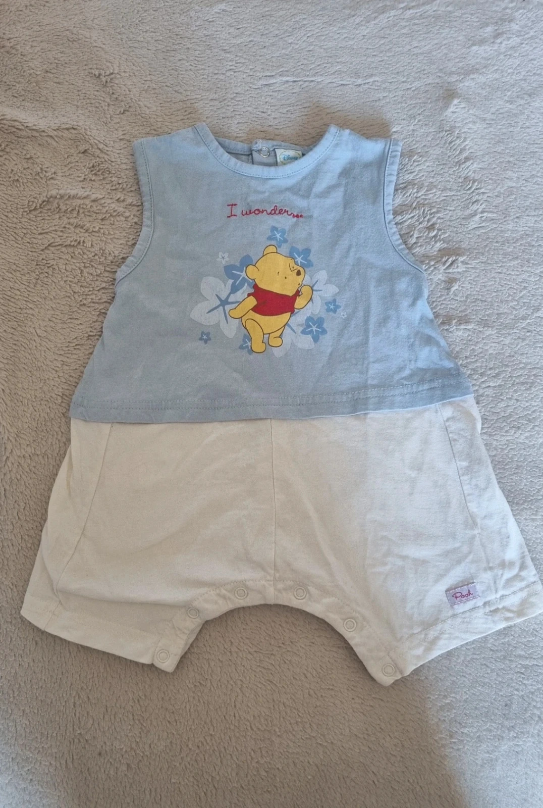 Barboteuse mixte garçon et fille Disney Winnie l'Ourson 12 mois (74 cm) 100 % coton – Très bon état